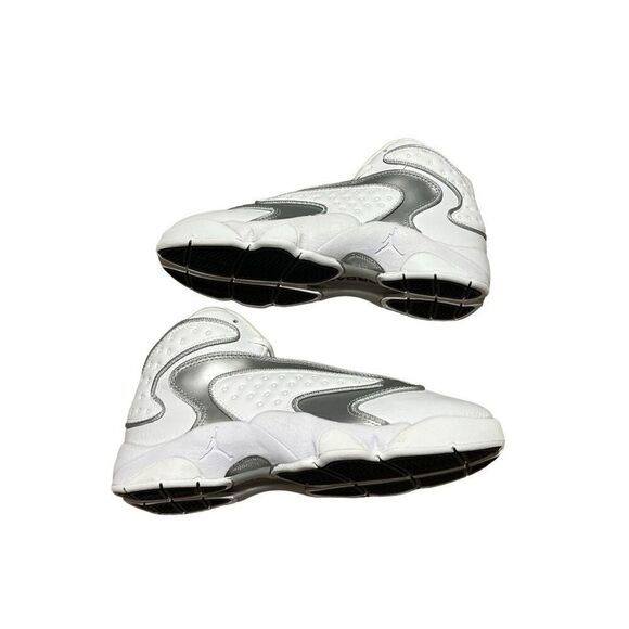 Nike Air Jordan OG White Metallic Silver Women's Size 7.5 - Picture 4 of 7